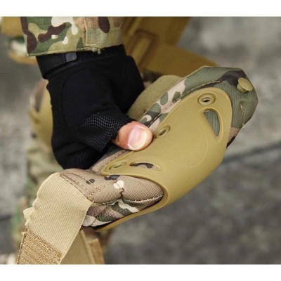 Đệm_giáp bảo vệ khuỷ tay_đầu gối airsoft_súng sơn_chiến thuật