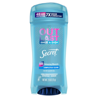 Gel Khử Mùi Secret Secret Outlast Sweat & Odor Completely Clean 48 Hour Dành Cho Nữ 73g