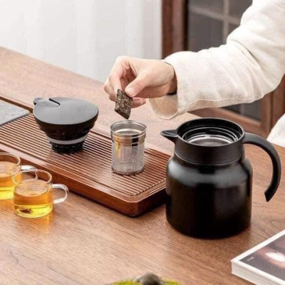 Bình giữ nhiệt, ấm pha trà giữ nhiệt mini siêu xinh 800ml  - giao mầu ngẫu nhiên