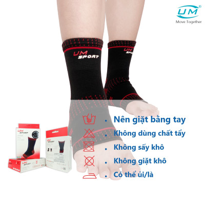 Bó cổ chân thể thao PRO Red United Medicare (Cặp) (D13)