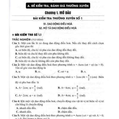 Sách - Đề Kiểm Tra, Đánh Giá Vật Lí 11 (Bám Sát SGK Kết Nối Tri Thức Với Cuộc Sống)
