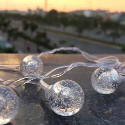 Đèn Led Chớp Hình Bi Bọt Dây 4M Chớp Đủ Màu