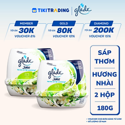 Bộ đôi Sáp Thơm GLADE  Hương Hoa Lài 180gx2