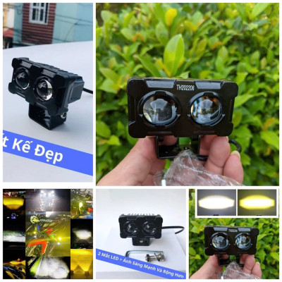 Đèn Trợ Sáng X25 Pro 45W Siêu Sáng Cốt Vàng Pha Trắng – Phụ Kiện Cao Cấp, ĐÈN TRANG TRÍ , ĐỒNG HỒ TREO TƯỜNG