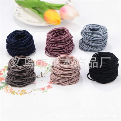 Dây buộc chun tóc set 100 cái màu ngẫu nhiên