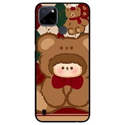 Ốp lưng dành cho Realme C21Y - Realme C25Y mẫu Búp Bê Gấu Đỏ