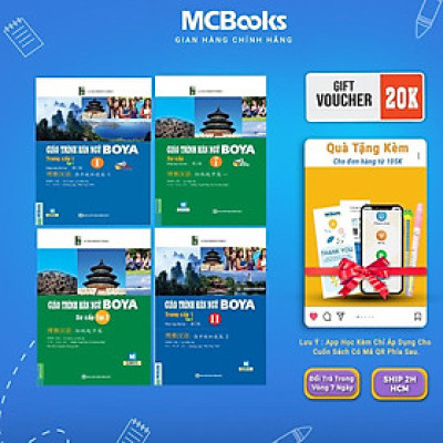 Sách - Giáo Trình Hán Ngữ Boya Sơ Cấp - Combo 2 Tập + Giáo Trình Hán Ngữ Boya Trung Cấp 1 - Combo 2 Tập - MCBooks
