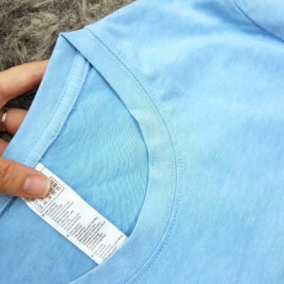 Áo thun nam nữ 80% Cotton Blue16