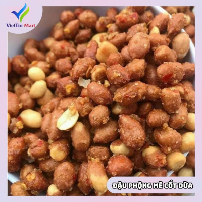 Đậu Phộng Rang Tỏi Ớt Viettin Mart 1.5kg