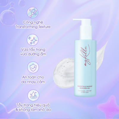 Gel Tẩy Trang myKella Làm Sạch Hoàn Hảo Lớp Trang Điểm, Dưỡng Da Khỏe Mạnh & An Toàn Cho Mọi Loại Da