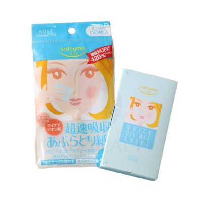Giấy Thấm Dầu Nhanh Kose Softymo Quick Oil Off Sheet (150 Miếng)