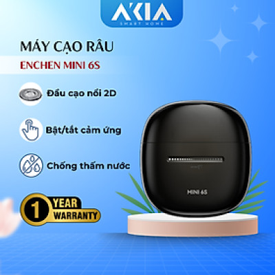 Máy cạo râu Enchen Mini 6s - Đầu cạo nổi 28 lưỡi dao kép tự mài, chống nước toàn thân - Hàng chính hãng