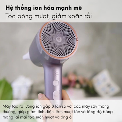 Máy sấy tóc ion  PHILIPS 1800W BHD720 | Hàng Chính Hãng