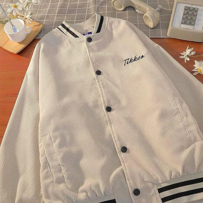  Áo khoác Bomber Nhung Gân Tikkeo Thêu Sắc Nét Đẹp Xinh - Chất Nhung Thoáng Mát Form rộng Unisex Nam Nữ Couple