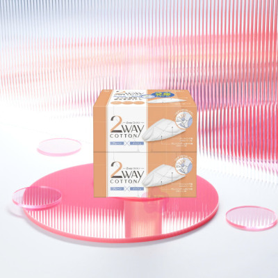 Combo Bông Tẩy Trang Cotton Labo Và Nước Tẩy Trang Nhanh Cho Vùng Mắt Kissme (120 mL)