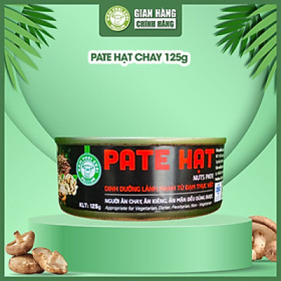 Pate Hạt Chay 125g Cung Cấp Dinh Dưỡng Từ Đạm Thực Vật - Nấm Tươi Cười