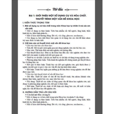 Hướng dẫn trả lười câu hỏi & bài tập khoa học tự nhiên 9 (dùng lèm sgk chân trời sáng tạo) (HA-MK)