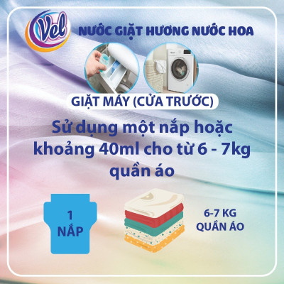 Combo Nước giặt VEL Đậm đặc sạch thơm cho quần áo Can 5 Lít Tiết Kiệm