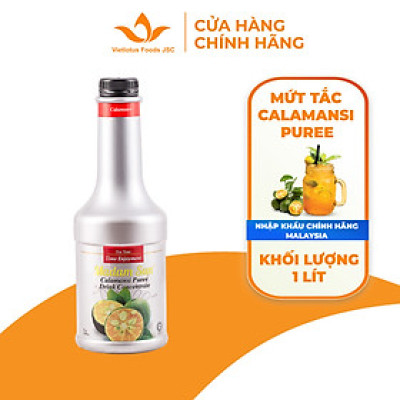 Mứt trái cây pha chế Madamsun vị Tắc (CALAMANSI PUREE) chai 1L - Hàng nhập khẩu Malaysia
