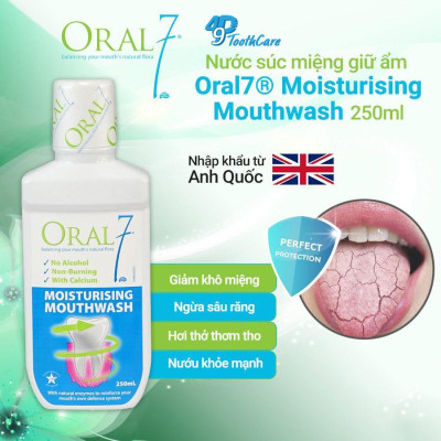  Thương hiệu: Oral7 NƯỚC SÚC MIỆNG HỖ TRỢ ĐIỀU TRỊ KHÔ MIỆNG, CHUYÊN DÙNG CHO NGƯỜI KHÔ MIỆNG ORAL7 250ML