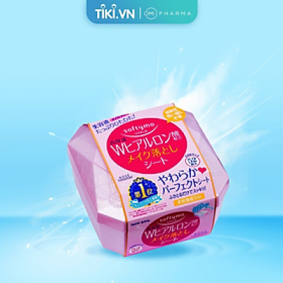 Khăn Ứớt Tẩy Trang Dưỡng Ẩm Da Bổ Sung Acid Hyaluronic Kose Softymo Nhật Bản (Hộp 52 Miếng)