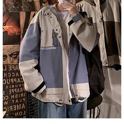 Áo khoác kaki hộp lót dù chất kaki 