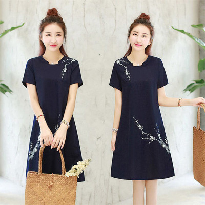 Đầm suông nữ QK14 - Đầm dáng suông - Đầm suông công sở- Đầm suông đũi