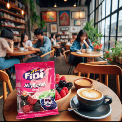 Kẹo Dẻo Fini Jelly Berries Vị Mâm Xôi 90g