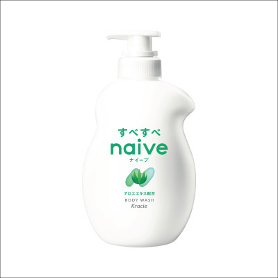 Sữa Tắm Chiết Xuất Từ Lô Hội Kracie Naive Body Wash (Aloe) - Chai 530ml