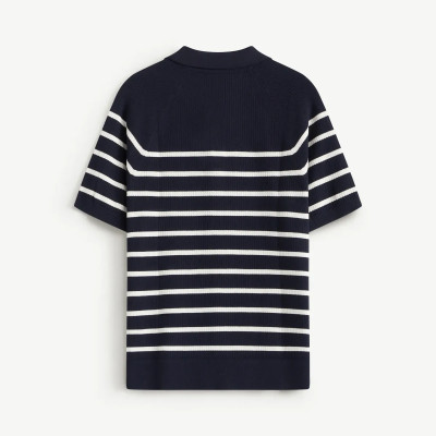 Áo Polo dệt kim nam kẻ sọc Form Fitted - RT 10F25KNI019 | ROUTINE CÀ MAU