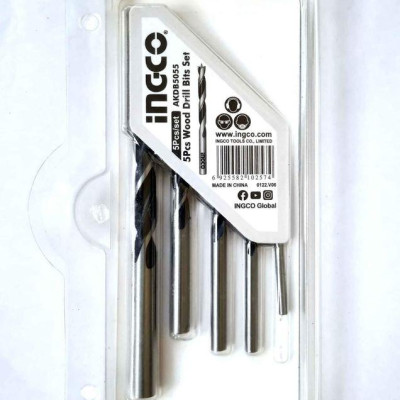 BỘ 5 MŨI KHOAN GỖ 3-8MM INGCO AKDB5055 - HÀNG CHÍNH HÃNG