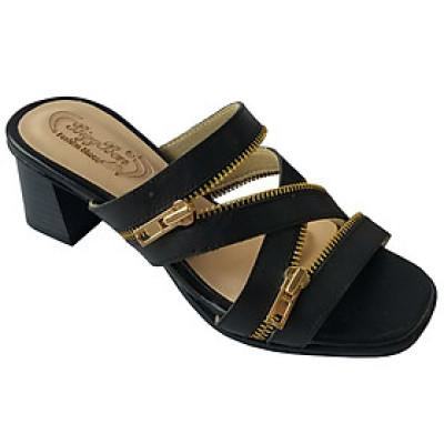 Dép Cao Gót Nữ BIGGBEN Da Bò Cao 5 Phân DCG105