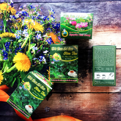 Combo 5 Hộp Trà Đen Lá Sen Giúp Giảm Cân An Toàn Cho Eo Thon Dáng Đẹp - Nguyên Thái Trang (Hộp 2gr X 50 Gói)