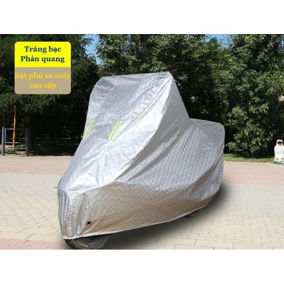 Bạt phủ xe máy tráng bạc ngăn cản tối đa tia UV và sức nóng làm hư hại xe hãng dododios