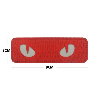 Patch_velcro mắt mèo dạ quang_chiến thuật_dã ngoại