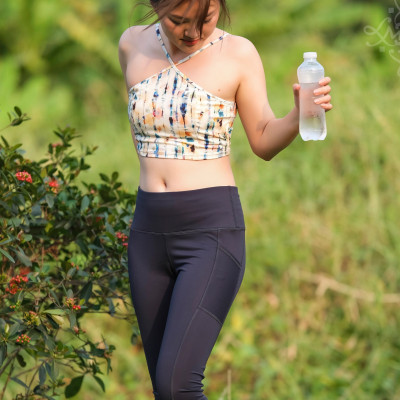 Quần lửng thể thao trên gối LMcation túi 2 bên - Màu Xanh đen