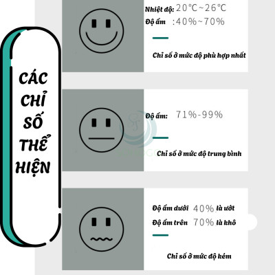 Đồng Hồ Mini CX-0726 Đo Nhiệt Độ, Độ Ẩm Màn Hình LCD Kỹ Thuật Số Trong Nhà, Nhiệt Kế - Ẩm Kế Điện Tử