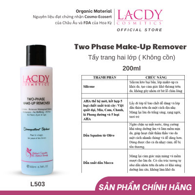 Tẩy trang 2 lớp -L503 TWO PHASE MAKE-UP REMOVER 200ml
