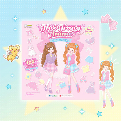 Sách - Sách Bóc Dán - Thời Trang Anime - Công Chúa Dâu Tây