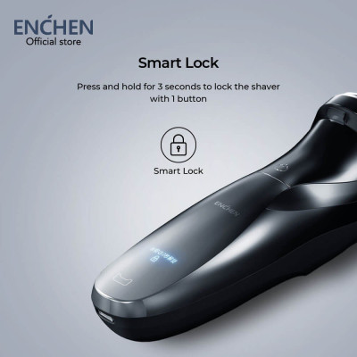Máy Cạo Râu Enchen BlackStone3 hệ thống thông minh ESM cạo râu khô và ướt - Hàng chính hãng