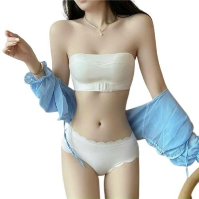 Áo ngực không dây chống tuột đúc su đệm dày tôn V1-áo chíp quây mặc trong áo váy hở vai