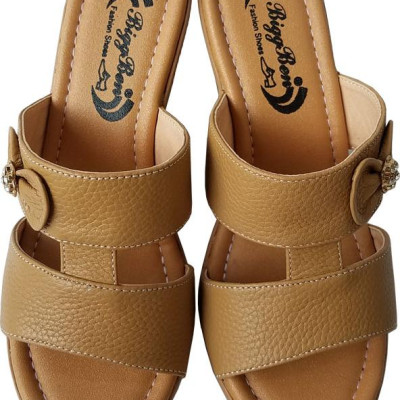 Dép Nữ Đế Xuồng BIGGBEN Da Bò Thật DX22