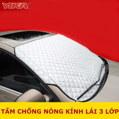 Tấm che chắn nắng kính lái ô tô Kia Seltos 3 Lớp Cao Cấp Chắn Nắng Cản Nhiệt - OTOALO