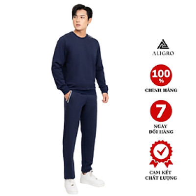 Bộ nỉ nam Aligro màu xanh than BN4