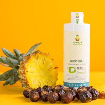 Nước Giặt Hữu Cơ Hương Bạc Hà Fuwa3e Sạch Sẽ Thơm Mát An Tòa Cho Bé Quần Áo Lụa 500ml/3,5L