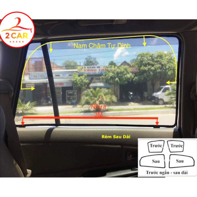 RÈM CHE NẮNG XE TOYOTA RAIZE 2021- 2022, có hút nam châm cao cấp