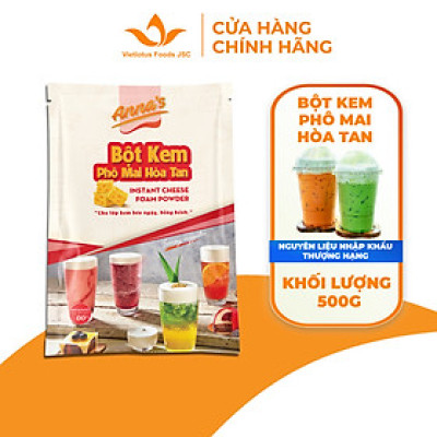 Bột Kem Phô Mai Cheese Foam Túi 300G pha 40 ly - Bột kem pha chế Váng Sữa Kem Cheese Trà sữa, Đồ uống đá xay