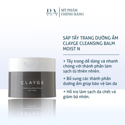 Sáp tẩy trang dưỡng ẩm Clayge Cleansing Balm Moist N