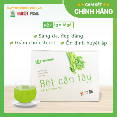 [CHÍNH HÃNG] Bột Cần Tây Sấy Lạnh Nguyên Chất Quảng Thanh Hộp 45gr - Hỗ trợ giảm cân, giảm mỡ bụng, giảm mụn, giảm gút