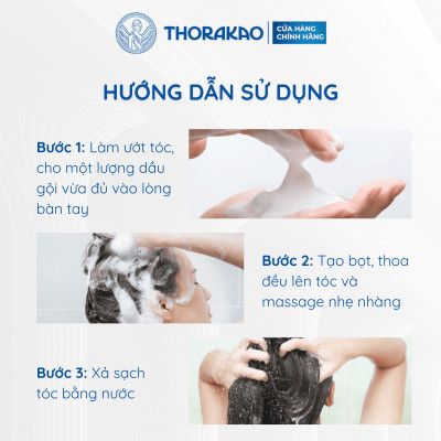 Dầu Gội Hoa Bưởi Thorakao Giảm Rụng Giúp Tóc Bóng Mượt 500ML